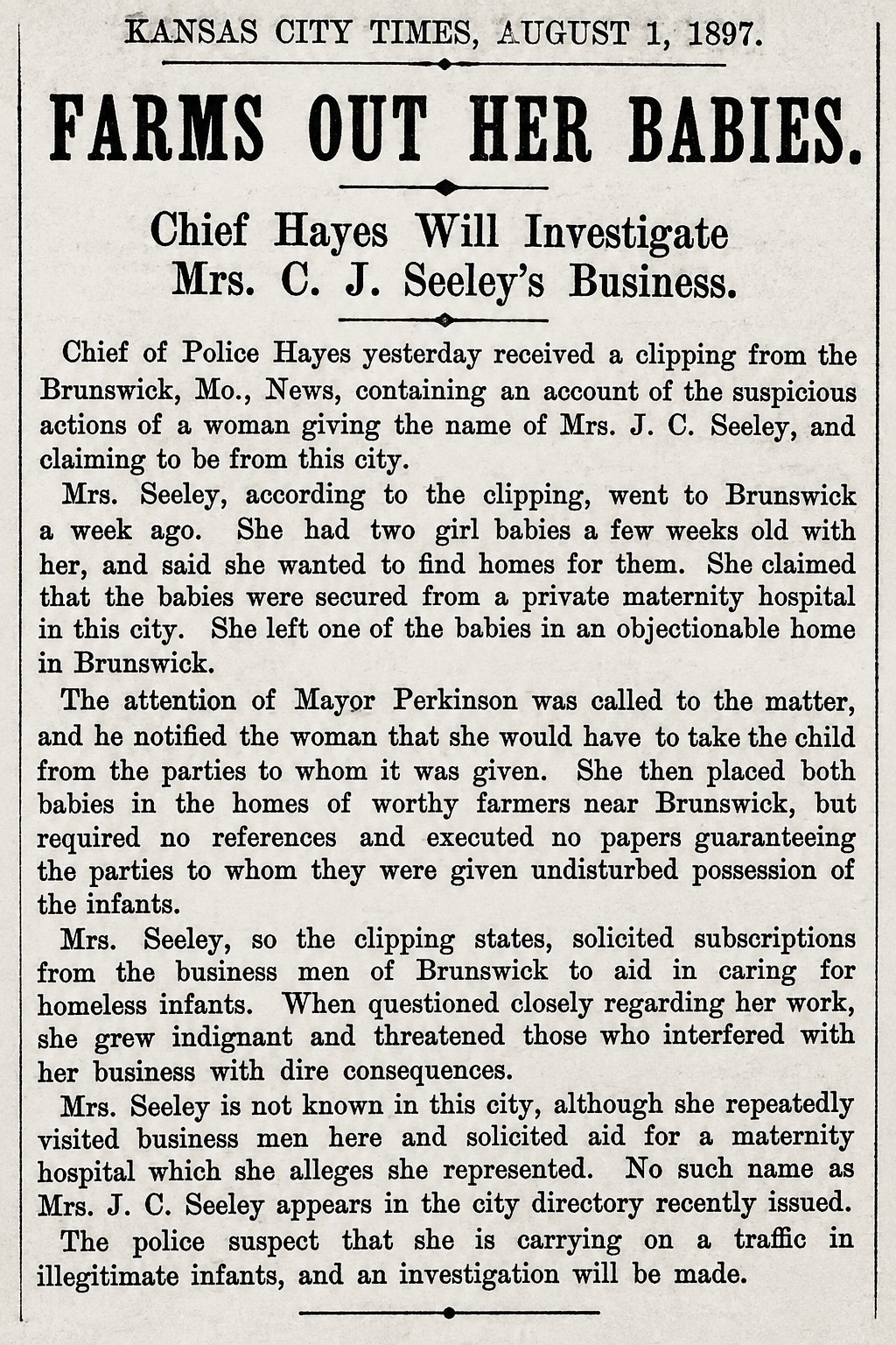 Behind the Chapter: Who Is Mrs. C. J.&nbsp;Seeley?